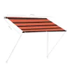 vidaXL Store rétractable 100×150 cm Orange et brun Voir les images du produit 7