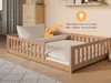 Lit d'enfant au sol 140 x 200 cm avec barrière de sécurité Voir les images du produit 4