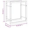 vidaXL Étagère à bois de chauffage 50x28x56 cm Acier Voir les images du produit 15