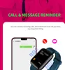 A smartwatch and smartphone are shown, with icons indicating call and message reminders. Podgląd zdjęcia produktu