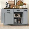 STILVORA Sideboard mit Mülleimerfach und offener Ablage, Produktbild-Vorschau 4