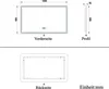 LED Badspiegel 100×60cm mit Uhr Touch Beschlagfrei Kaltweiß Produktbild-Vorschau 8