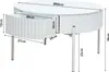 Table basse 'Rill' avec tiroir rond pieds métal 36 x Ø60 cm Voir les images du produit 6