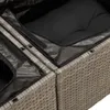 vidaXL Sofa ogrodowa 2-osobowa z poduszkami z szarego Podgląd zdjęcia produktu 11
