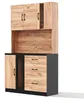Küchenhochschrank 105x40x180 cm mit LED & Steckdose – Produktbild-Vorschau 2