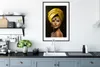 MuchoWow® MuchoWow® Gerahmtes Poster Frau - Farben - Gelb Produktbild-Vorschau 4