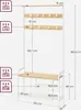VASAGLE Garderobenständer, Kleiderständer, Garderobe mit 9 Produktbild-Vorschau 7