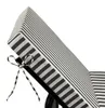 Coussin bain de soleil premium avec coussin - Rayures Gris Voir les images du produit 4
