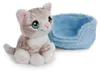 NICI 61942 Gatto coccolone grigio soriano 12 cm in cesto Anteprima dell’immagine prodotto 4