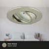 LED inbouwspots, set van 3, verstelbaar, kleur: mat nikkel Productafbeelding-voorbeeld 7