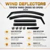 4-delige set winddeflectoren voor de TOYOTA YARIS CROSS Productafbeelding-voorbeeld 4