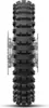 A close-up, side view of a motorcycle tire mounted on a rim. Produktbild-Vorschau