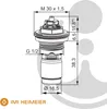 IMI HEIMEIER Eclipse Thermostat-Oberteil G 1/2 Zoll für Produktbild-Vorschau 4