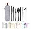 Reisebesteck Camping Besteck, 9-Teilig Edelstahl Outdoor Produktbild-Vorschau 5