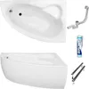 ECOLAM Badewanne Eckbadewanne Acryl Natalia weiß 150x100 cm Produktbild-Vorschau 6