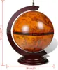 vidaXL Minibar Globe Rack à bouteilles en bois d'eucalyptus Voir les images du produit 9