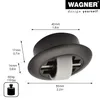 WAGNER Soft-Bockrolle ROLLER-MINI - Ø 27 mm, hart, Gehäuse Produktbild-Vorschau 2