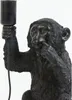 Light & Living - stolná lampa - Monkey - čierna - plast - Náhľad obrázku produktu 6