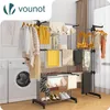 VOUNOT® 4 Ebenen Wäscheständer Ausziehbar, 190x64x170cm Produktbild-Vorschau 2