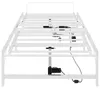 vidaXL Lit électrique réglable, structure blanche, 107 x Voir les images du produit 6