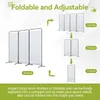 Diagram showing how the Angel Living room dividers can be folded and adjusted into different configurations. Podgląd zdjęcia produktu