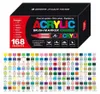 GuangNa 168 Farben Acrylmarker Set – Pinselspitze, Produktbild-Vorschau 2