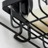 Étagère de douche en métal noir avec ventouse Voir les images du produit 5