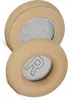 Two beige ear pads for headphones are shown against a white background. Podgląd zdjęcia produktu