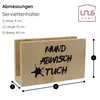 UNUS Serviettenhalter Bambusholz Mundabwischtuch Produktbild-Vorschau 5
