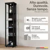 K-Möbel Vetrina verticale in vetro nero (176x37x33 cm) con Anteprima dell’immagine prodotto 2
