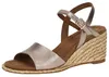 CAPRICE Damen Sandalen mit Absatz aus Leder mit Riemchen, Produktbild-Vorschau 1