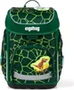 A green backpack with a dinosaur design and the brand name 'ergobag' visible. Anteprima dell’immagine prodotto