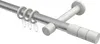 Interdeco Gardinenstange / Vorhangstange Silbergrau / Weiß, Produktbild-Vorschau 1