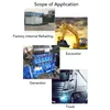 A collage of images showing applications of a product, including factory internal refueling, an excavator, a generator, and a truck. Anteprima dell’immagine prodotto