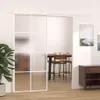 vidaXL Drzwi przesuwne ESG matowe szkło i aluminium 90x205 Podgląd zdjęcia produktu 2