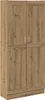 vidaXL Highboard Artisan dub 82,5x30,5x185 cm Materiál na Náhľad obrázku produktu 1