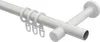 Interdeco Gardinenstange / Vorhangstange Weiß / Chrom, Typ Produktbild-Vorschau 3