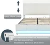 okwish LED Čalouněná postel 160 x 200 cm, laťkový rošt a Náhled obrázku produktu 3