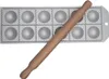 Ravioli-Form rund mit Rollstab - 12 Stück - Eppicotispai Produktbild-Vorschau 2