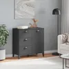 vidaXL Sideboard VIKEN Anthrazit 80x40x80 cm Holzwerkstoff Produktbild-Vorschau 3