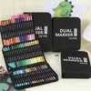 Metallic Marker Stifte, 60 Dual Tip Metallic Acrylstifte Produktbild-Vorschau 3