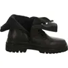 A side view of a black leather boot with a folded-down cuff. Produktbild-Vorschau