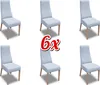 Gruppe Set Wohn Echtes Holz Esszimmer Garnitur Lehn Samt Produktbild-Vorschau 3
