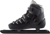 A single black ice skate shown from the side against a white background. Produktbild-Vorschau