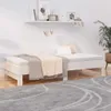 vidaXL Rozkladacia posteľ biela 2x(80x200) cm Masívne Náhľad obrázku produktu 4