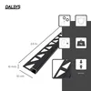 Dalsys 5x Fliesenschiene Eckprofil 2,5m x 10mm Schwarz Produktbild-Vorschau 2