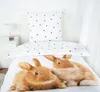 Herding Bettwäsche mit Kaninchen 135 x 200cm 100%Baumwolle Produktbild-Vorschau 3