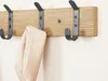 ACAZA Garderobe - 16 Haken - 88 cm - Helles Eichenholz - Produktbild-Vorschau 7