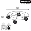 Rouleau pour plantes Wagner acier chromé Ø 30 cm capacité Voir les images du produit 10