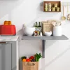 COSTWAY Wandmontierter Klapptisch, 80 x 60 cm, klappbarer Produktbild-Vorschau 8